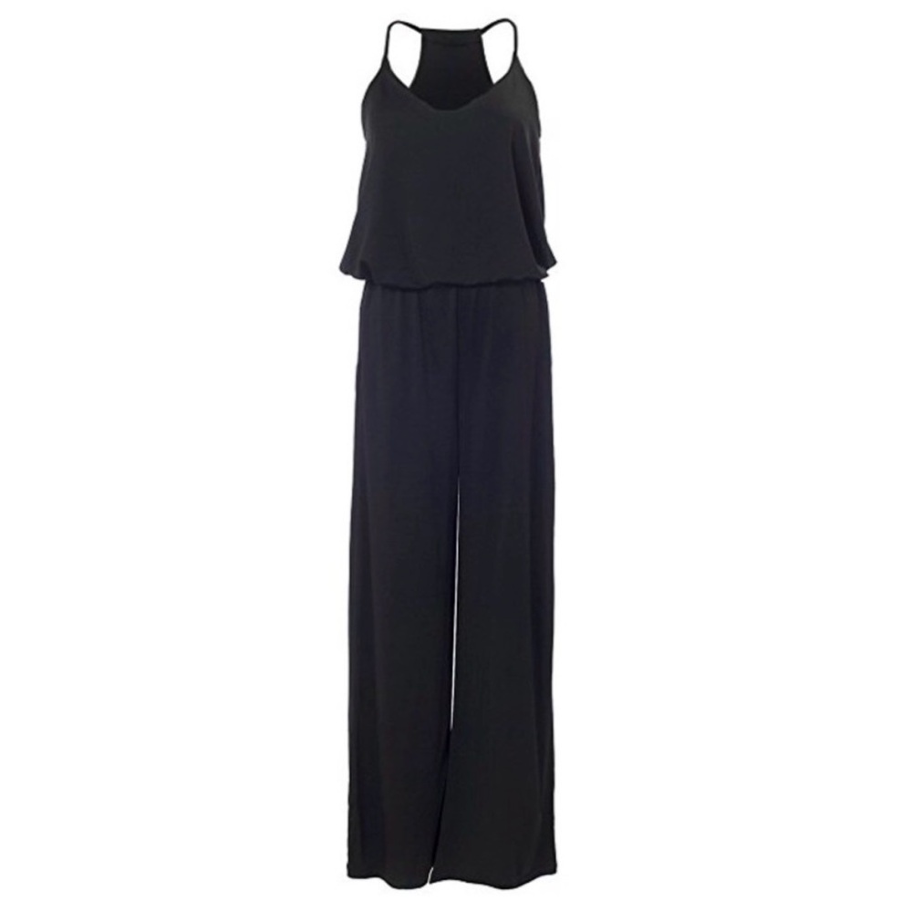 Racerback Black Jumpsuit